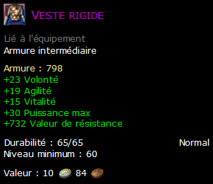 Veste rigide