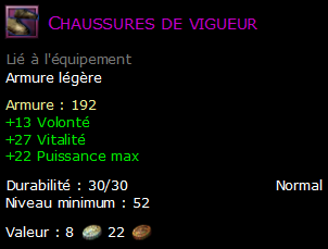 Chaussures de vigueur