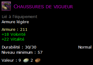 Chaussures de vigueur