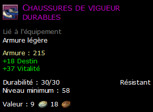 Chaussures de vigueur durables