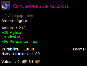 Chaussures de célérité