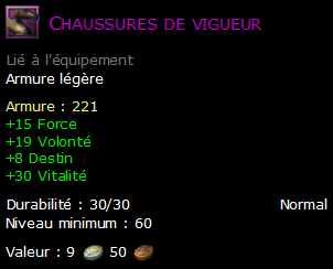 Chaussures de vigueur