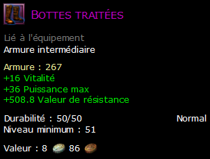 Bottes traitées