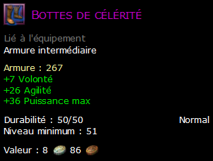 Bottes de célérité