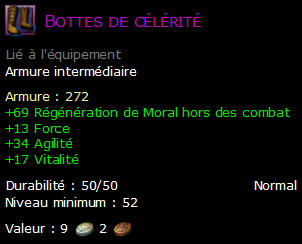 Bottes de célérité