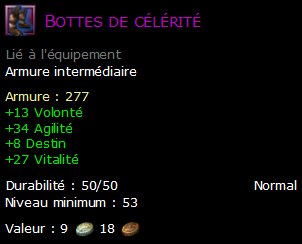 Bottes de célérité