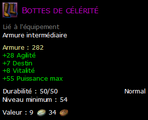 Bottes de célérité