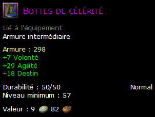 Bottes de célérité