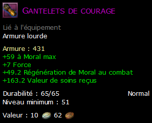 Gantelets de courage