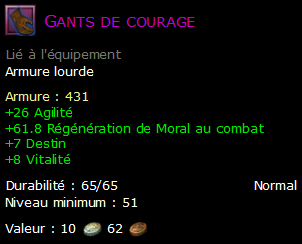 Gants de courage