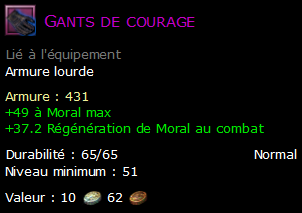 Gants de courage