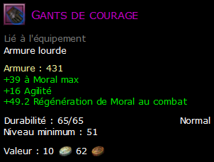 Gants de courage