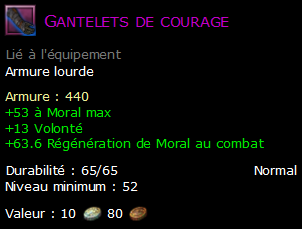 Gantelets de courage