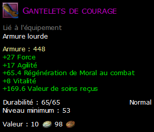 Gantelets de courage