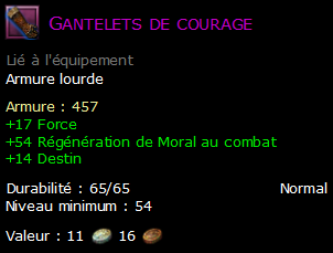 Gantelets de courage