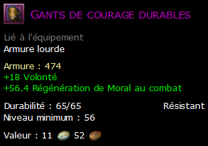 Gants de courage durables