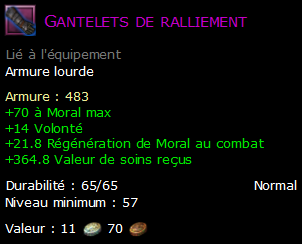 Gantelets de ralliement