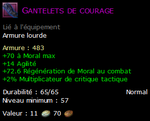 Gantelets de courage