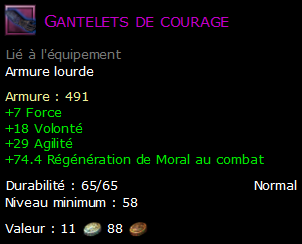 Gantelets de courage