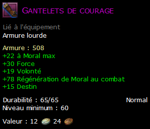 Gantelets de courage