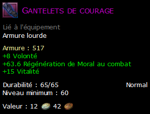 Gantelets de courage