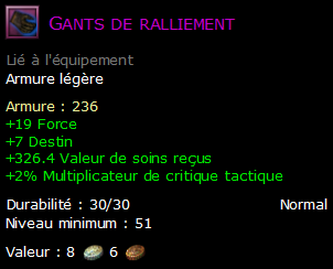 Gants de ralliement