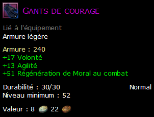 Gants de courage