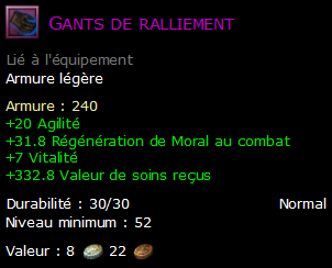 Gants de ralliement