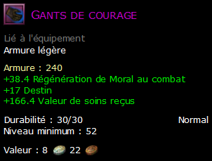 Gants de courage