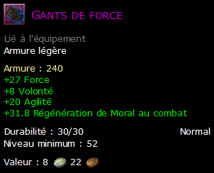 Gants de force