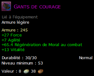 Gants de courage