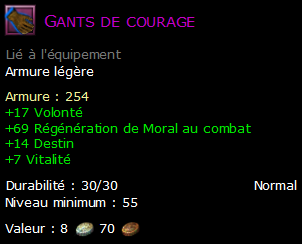 Gants de courage