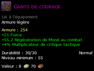 Gants de courage