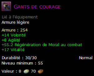 Gants de courage