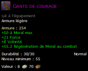 Gants de courage