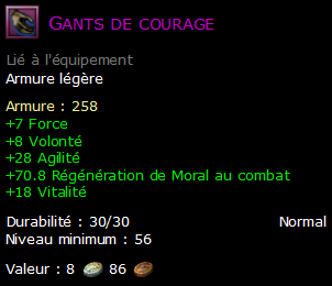 Gants de courage