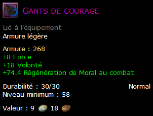 Gants de courage