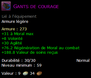 Gants de courage