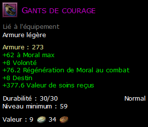 Gants de courage