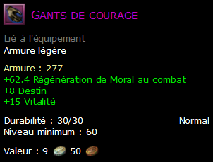 Gants de courage