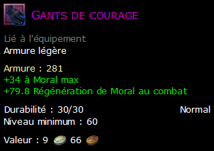 Gants de courage