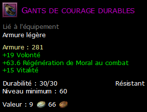 Gants de courage durables