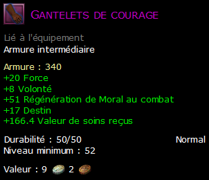 Gantelets de courage