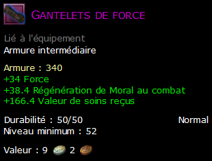 Gantelets de force