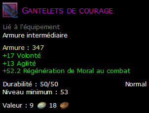 Gantelets de courage