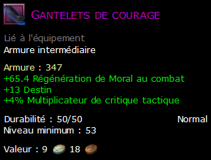 Gantelets de courage