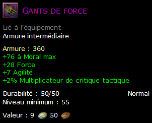 Gants de force