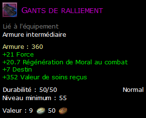 Gants de ralliement