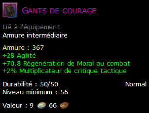 Gants de courage