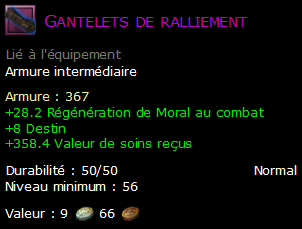 Gantelets de ralliement